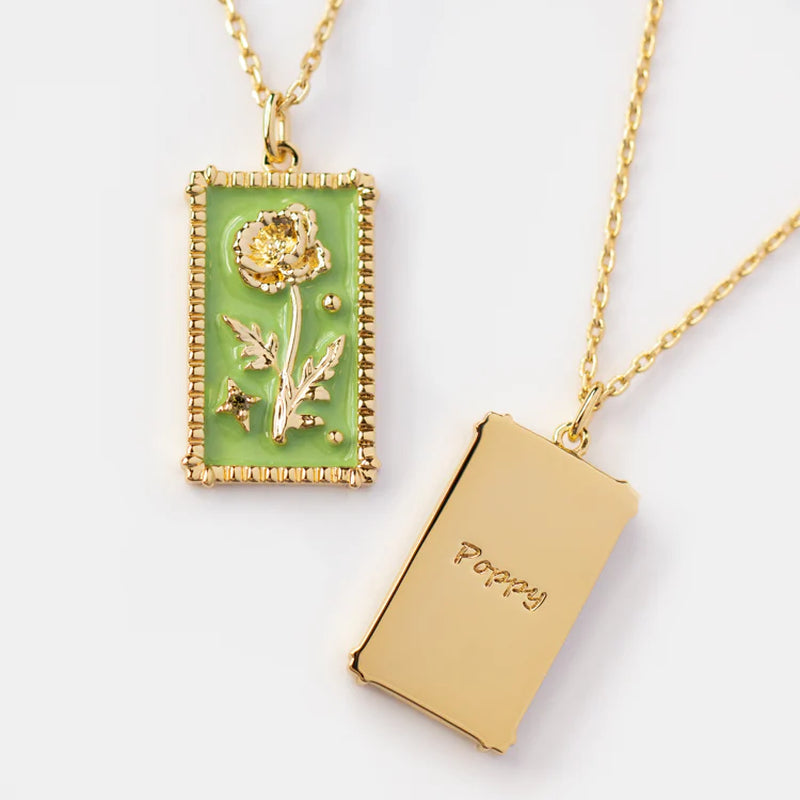 Petal-icious Birth Flower Bling-a-Ding Necklace - Necklaces Aura