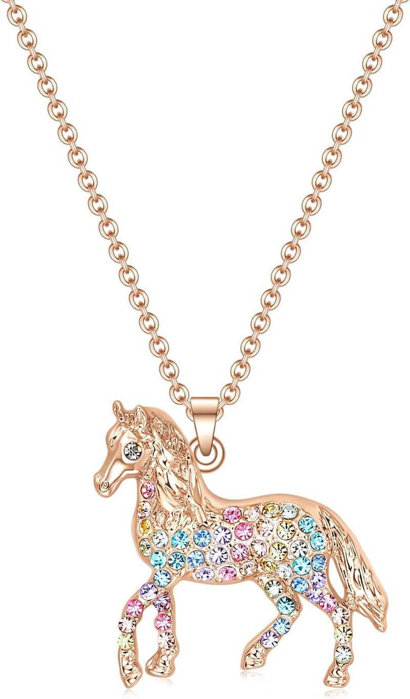 Elegant Horse Pendant Necklace for Women - Ideal Gift for Animal Enthusiasts - Necklaces Aura