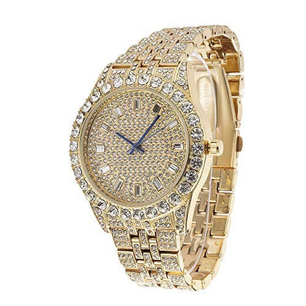 Shiny Bling Bling Cuban Necklaces, Bracelets, and a Watch That Screams "I Have Arrived!" - The Ultimate Boujee Trio for 2025! - Necklaces Aura