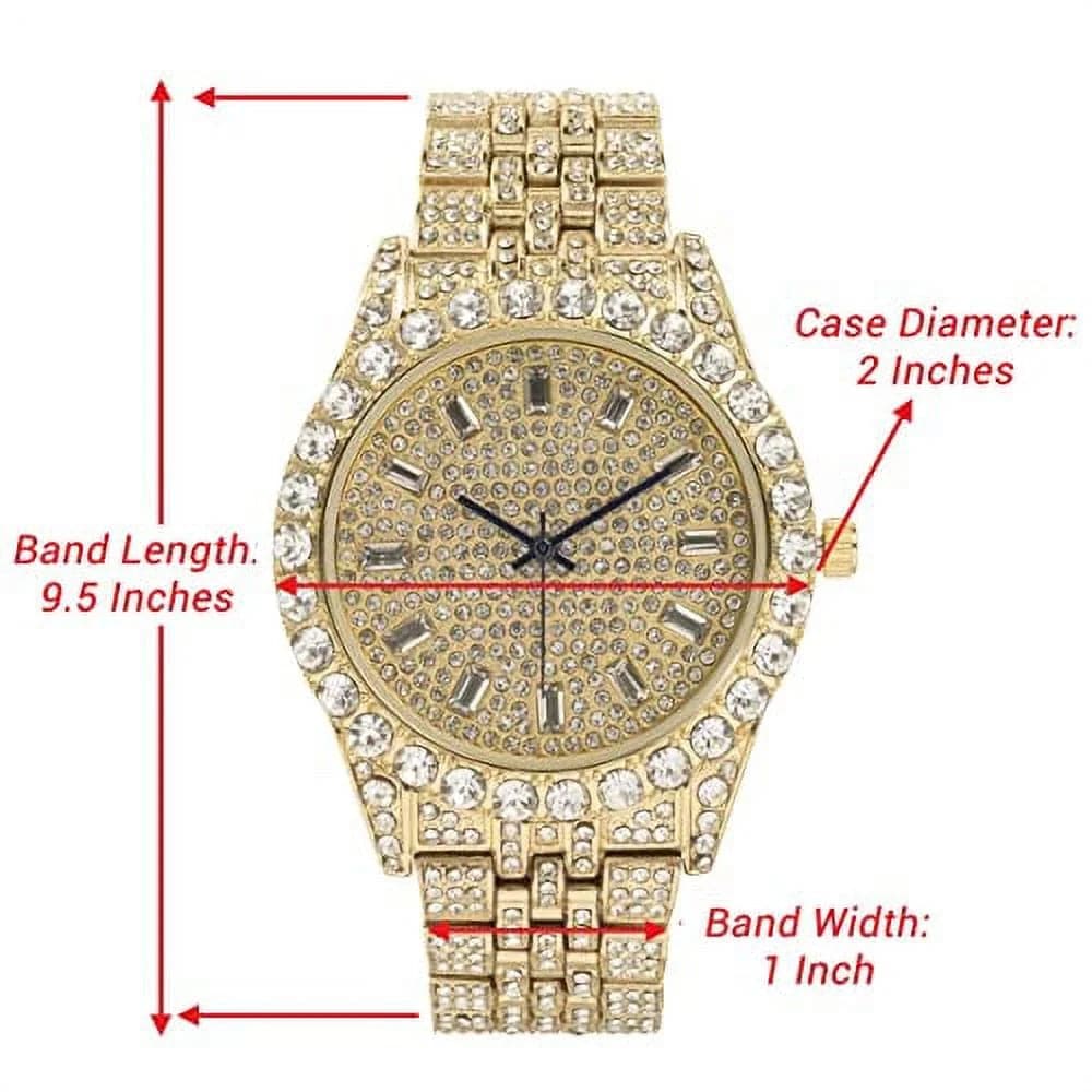 Shiny Bling Bling Cuban Necklaces, Bracelets, and a Watch That Screams "I Have Arrived!" - The Ultimate Boujee Trio for 2025! - Necklaces Aura