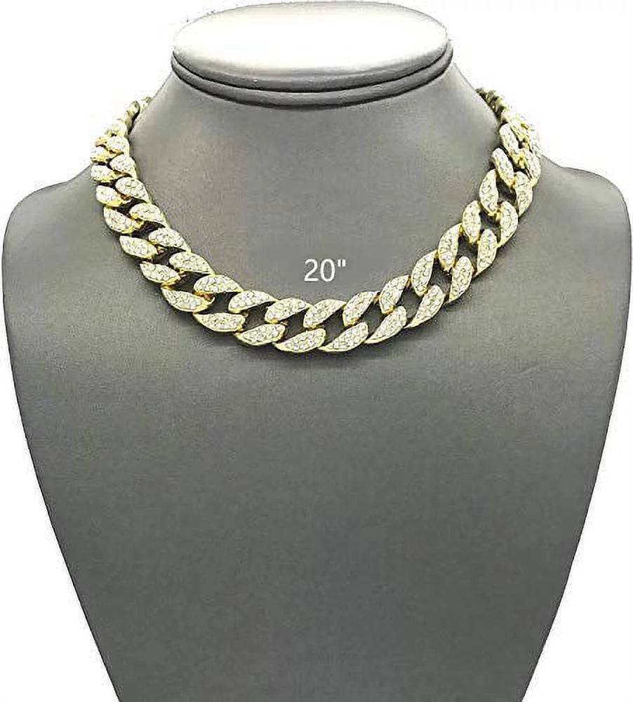 Shiny Bling Bling Cuban Necklaces, Bracelets, and a Watch That Screams "I Have Arrived!" - The Ultimate Boujee Trio for 2025! - Necklaces Aura