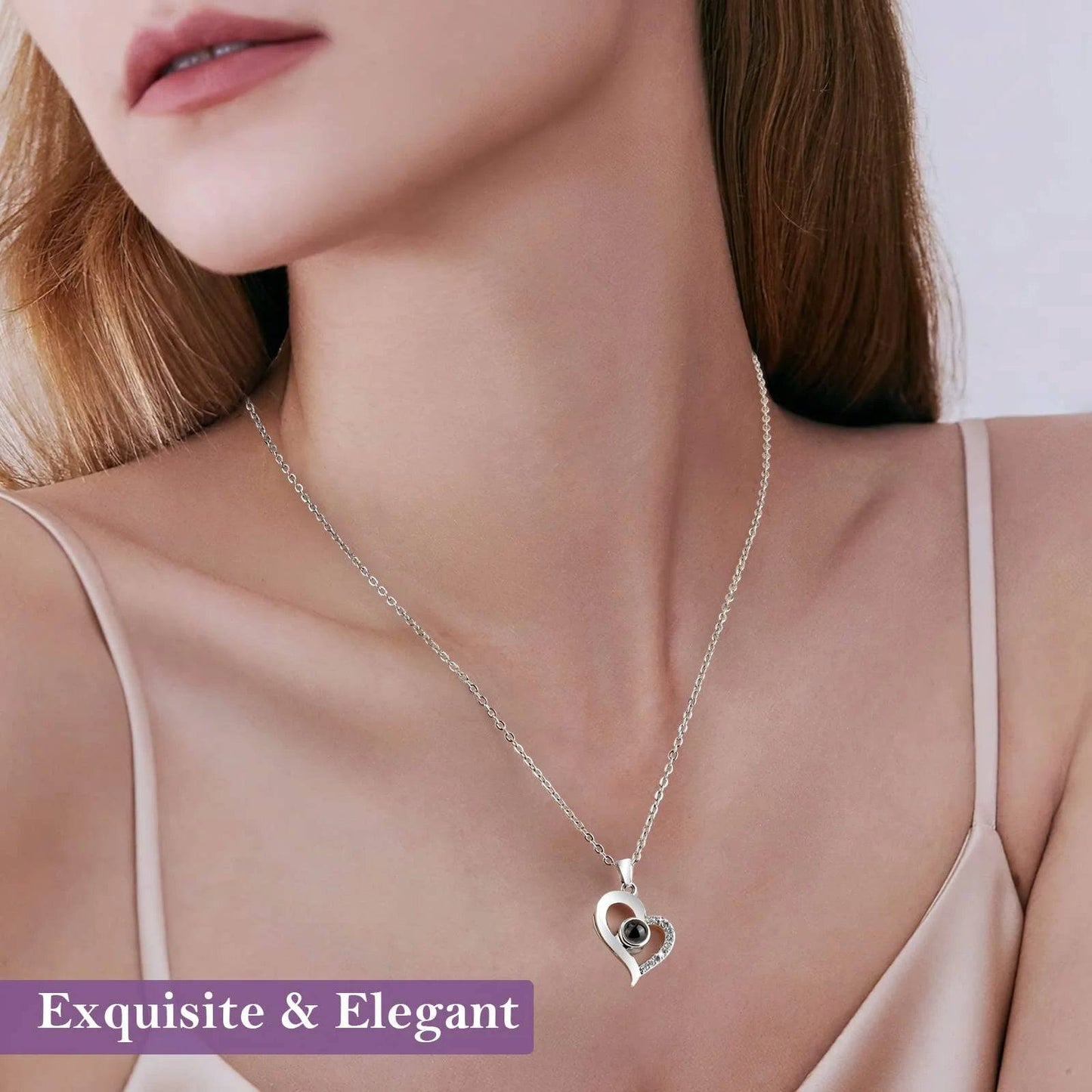 Eternal Purple Rose: Because Nothing Says "I Love You" Like a Flower That Won't Die and a Necklace With Mood Lights for Your Favorite Lady! - Necklaces Aura
