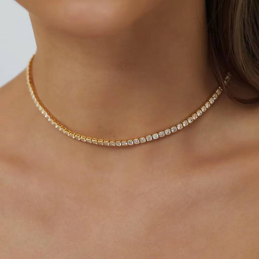 2mm gold tennis chaine