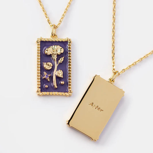 Petal-icious Birth Flower Bling-a-Ding Necklace - Necklaces Aura