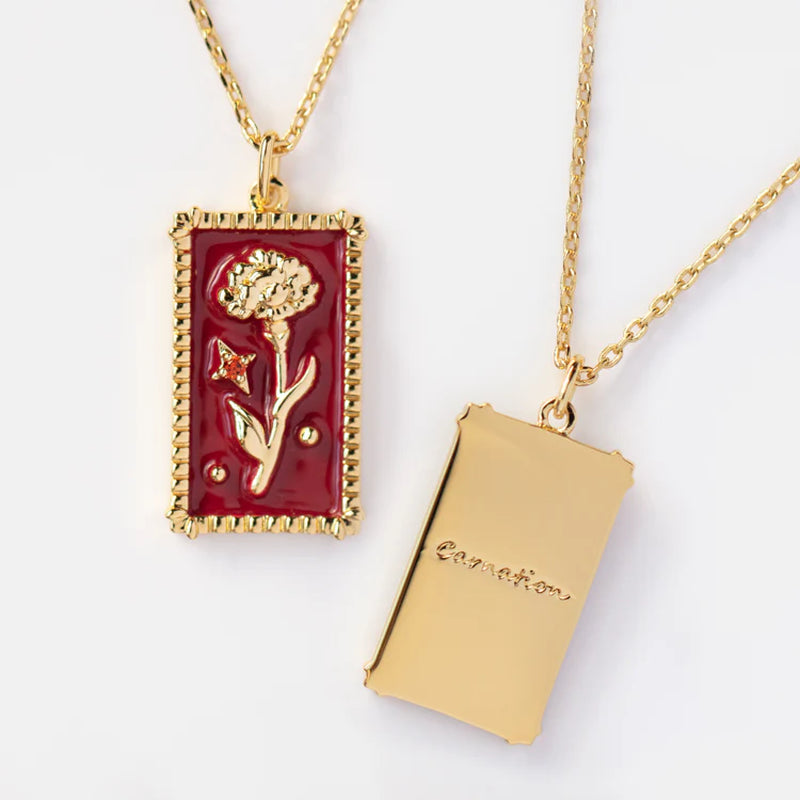 Petal-icious Birth Flower Bling-a-Ding Necklace - Necklaces Aura