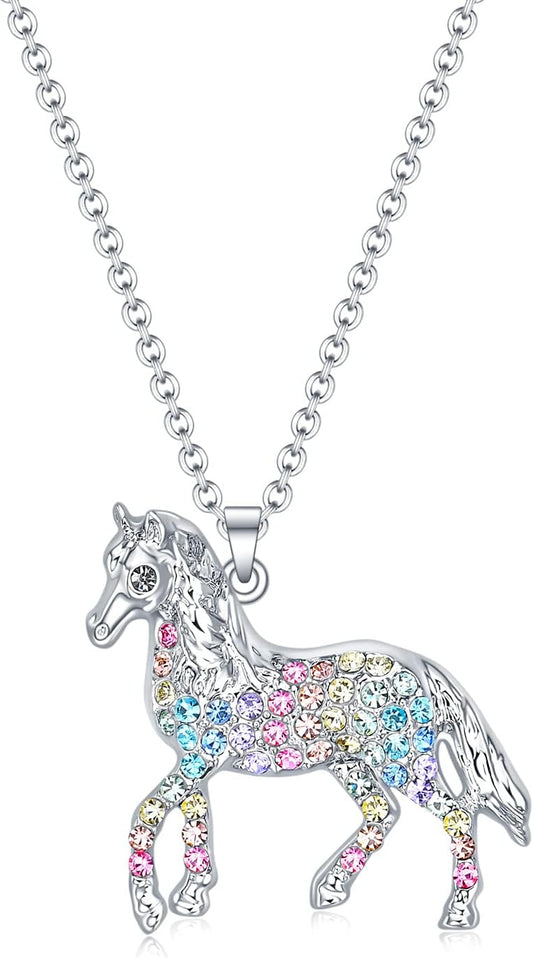 Elegant Horse Pendant Necklace for Women - Ideal Gift for Animal Enthusiasts